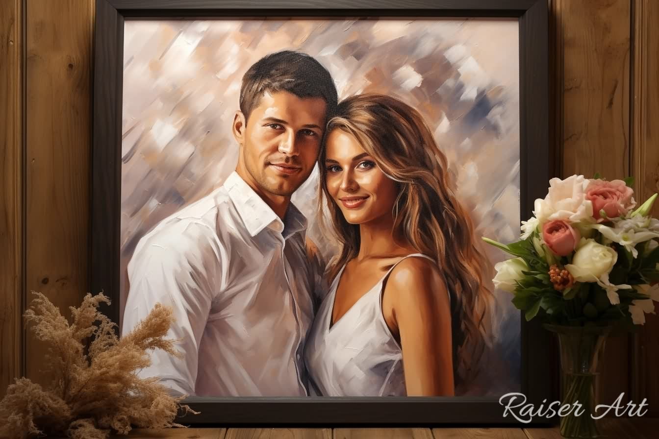 Custom Couple Portrait - Raiser Art